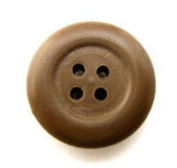 B10881 19mm Misty Brown Rubber 4 Hole Button - Ribbonmoon