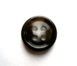 B17517 15mm Black and Natural Greys Gloss 4 Hole Button - Ribbonmoon
