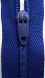 Z3839 10cm Dark Royal Blue Nylon Pin Lock No.3 Closed End Zip - Ribbonmoon