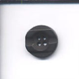 B15593 18mm Black Bone Sheen Textured Surface 4 Hole Button