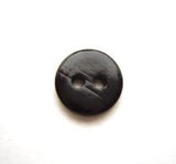 B10064 11mm Black High gloss 2 Hole Button - Ribbonmoon