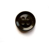 B17438 14mm Mahogany Brown Gloss 4 Hole Button - Ribbonmoon