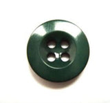B15696 16mm Forest Green Gloss Trouser or Brace Type 4 Hole Button - Ribbonmoon