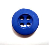 B15700 16mm Dark Royal Blue Gloss 4 Hole Trouser or Brace Type Button - Ribbonmoon
