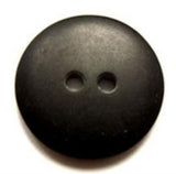 B11031 19mm Black Soft Sheen 2 Hole Button - Ribbonmoon