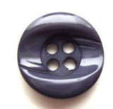B5981 18mm Slate Blue Chunky High Gloss 4 Hole Button - Ribbonmoon