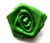 RB364 19mm Green Metallic Lurex Ribbon Rose Bud Bow