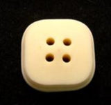B6276 17mm Bone Cream Chunky Matt 4 Hole Button - Ribbonmoon