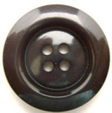 B6009 25mm Dusky Moonlight Blue High Gloss 4 Hole Button - Ribbonmoon
