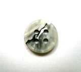 B16494 12mm Pale Grey with Black and White Veins 4 Hole Button - Ribbonmoon