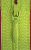 Z2662 YKK 24cm Pale Lime Green Nylon No.3 Closed End Zip