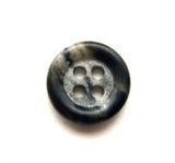 B11342 14mm Dark Greys and Natural Bone Sheeen 4 Hole Button - Ribbonmoon