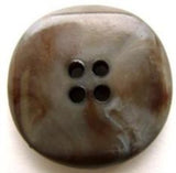 B5988 25mm Blue Greys and Brown Gloss Nylon 4 Hole Button - Ribbonmoon