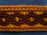 FT1067 72mm Brown, Walnut Gold and Butter Yellow Woolly Braid Trim - Ribbonmoon