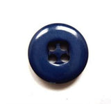 B15603 16mm Misty Dark Royal Blue Chunky Gloss 4 Hole Button - Ribbonmoon