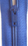 Z3393 YKK Deep Dusky Blue Nylon Pin Lock No.3 Closed End Zip - Ribbonmoon