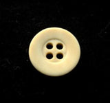 B17467 14mm Antique Cream Bone Sheen 4 Hole Button - Ribbonmoon