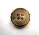 B16779 16mm Aaran Brown Matt 4 Hole Button - Ribbonmoon