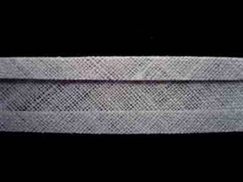 BB145 13mm Mid Grey 100% Cotton Bias Binding - Ribbonmoon