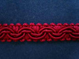 FT706 12mm Deep Cardinal and Pale Wine Braid Trimming - Ribbonmoon