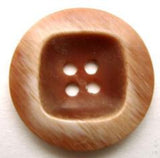B11314 23mm Frosted Walnut Brown 4 Hole Button - Ribbonmoon