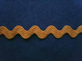 RIC101 8mm Honey Gold Ric Rac Braid - Ribbonmoon