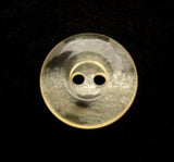 B9906 15mm Tonal Cream Semi Transparent Polyester 2 Hole Button