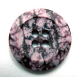 B16298 20mm Deep Maroon and Pink Speckled 4 Hole Button - Ribbonmoon