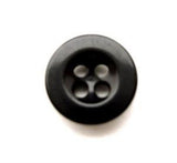 B10869 14mm Black Glossy 4 Hole Button - Ribbonmoon