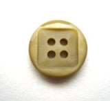 B11347 15mm Straw Green Frosted Centre 4 Hole Button - Ribbonmoon