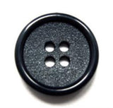 B15828 19mm Navy Matt Centre 4 Hole Button - Ribbonmoon