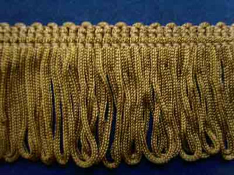 FT1473 38mm Golden Olive Dense Looped Dress Fringe - Ribbonmoon