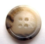 B11340 20mm Naturals, Greys and Brown Faux Horn Gloss 4 Hole Button