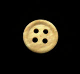 B16604 13mm Frosted Cream Matt 4 Hole Button