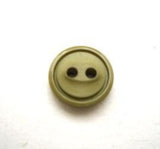B10155 11mm Khaki Green 2 Hole Button - Ribbonmoon