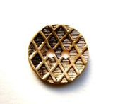 B17366 16mm Anti Gold Metall Alloy Textiured 2 Hole Button - Ribbonmoon
