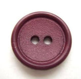 B10078 19mm Dusky Plum Matt Centre 2 Hole Button - Ribbonmoon