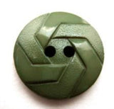 B13350 20mm Sage Khaki Gloss and Matt Texture 2 Hole Button - Ribbonmoon