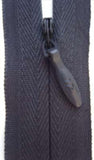 Z1728 41cm Dark Grey Closed End Concealed Zip - Ribbonmoon