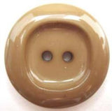 B5056 25mm Golden Beige High Gloss 2 Hole Button - Ribbonmoon