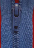 Z2398 YKK 80cm Dusky Blue Nylon No.5 Open End Zip - Ribbonmoon