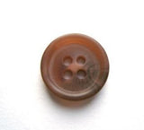 B17521 15mm Tonal Pale Browns Bone Sheen 4 Hole Button - Ribbonmoon