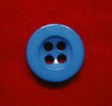 B4065 12mm Dusky Blue Gloss 4 Hole Button - Ribbonmoon