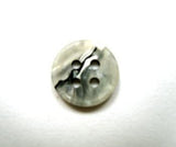 B16496 11mm Pale Grey 4 Hole Button with Black and White Veins - Ribbonmoon