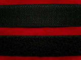 HL13 25mm Black Sew On Hook and Loop Fastening Tape - Ribbonmoon