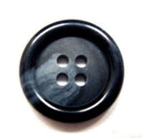 B15809L 19mm Navy and Blue 4 Hole Horn Button
