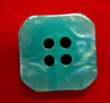 B17989 15mm Deep Turquoise and Iridescent Pearl 4 Hole Button - Ribbonmoon