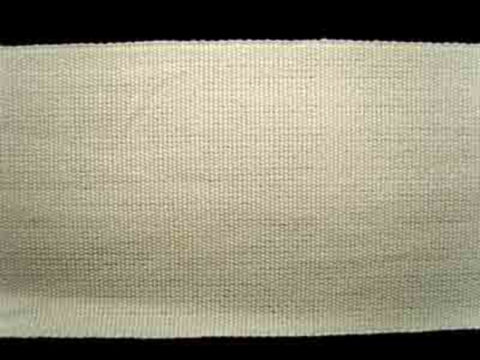 FT990 50mm Ivory Woven Cotton Braid Trimming - Ribbonmoon