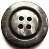 B17809 22mm Tonal Greys High Gloss 4 Hole Button - Ribbonmoon