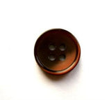 B17479 14mm Tonal Browns Pearlised Shimmery 4 Hole Button - Ribbonmoon